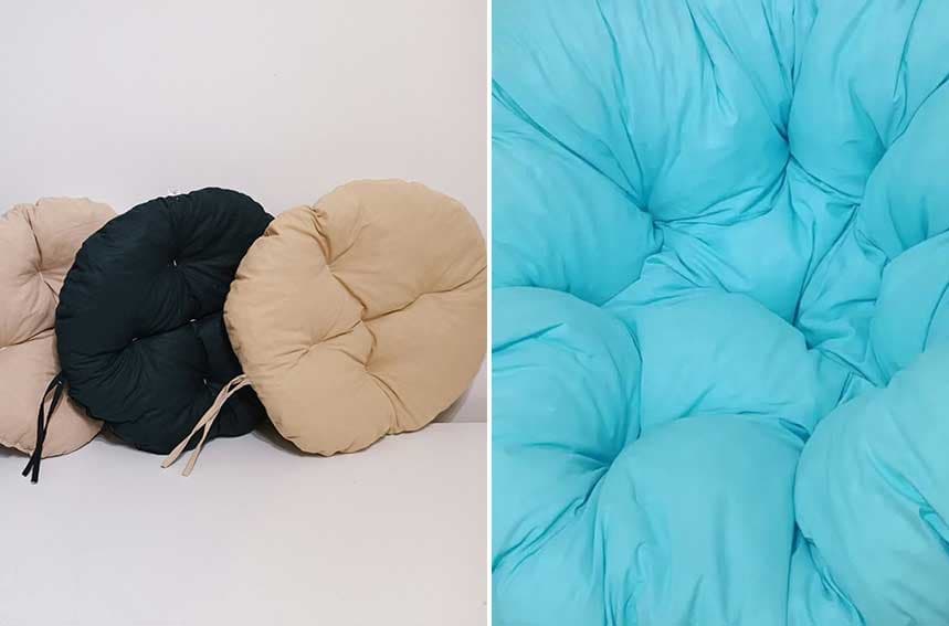 Okrugli jastuk sedalica za stolice 50 cm - Turquoise