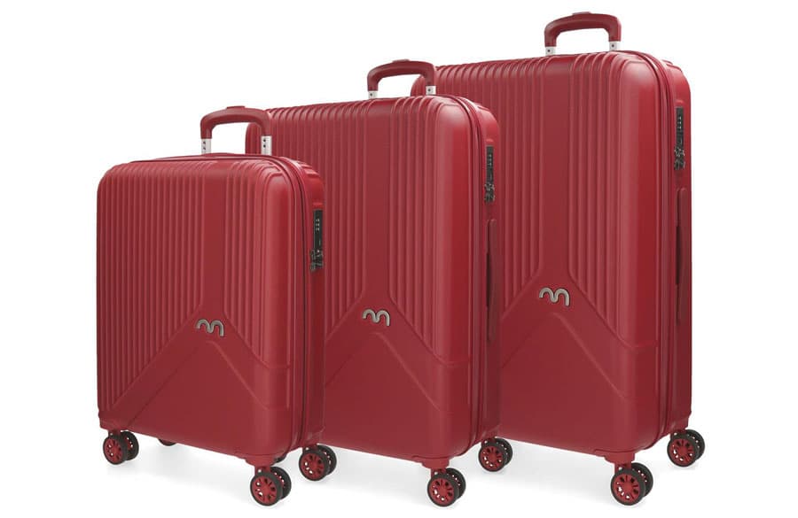 MOVOM Set kofera 3/1 Trendy ABS 55/67/76cm Crvena 5819463