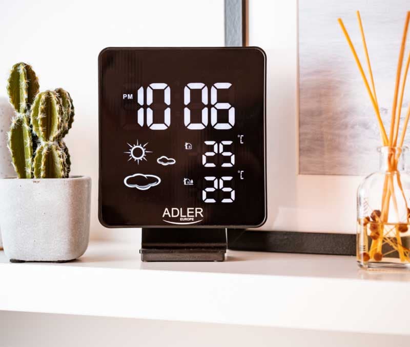 Kućna meteo stanica sa funkcijom časovnika sa alarmom Adler AD1176
