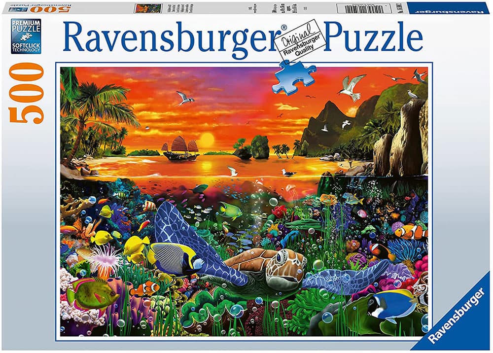 Ravensburger Puzzle Slagalica 500 - Kornjača na koralnom grebenu 16590