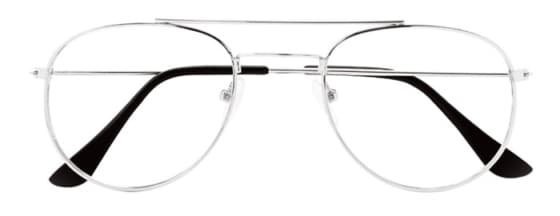 Prontoleggo naočare za čitanje sa dioptrijom Aviator, srebrne +2.5