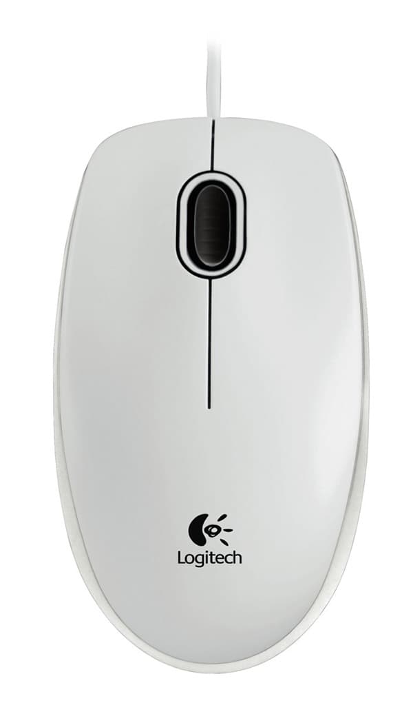 Logitech optički miš B100 Business beli