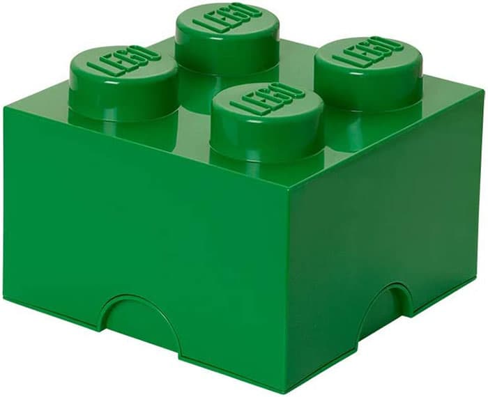 Kutija za odlaganje LEGO® Kocka 4 25x25x18cm tamnozelena 4003
