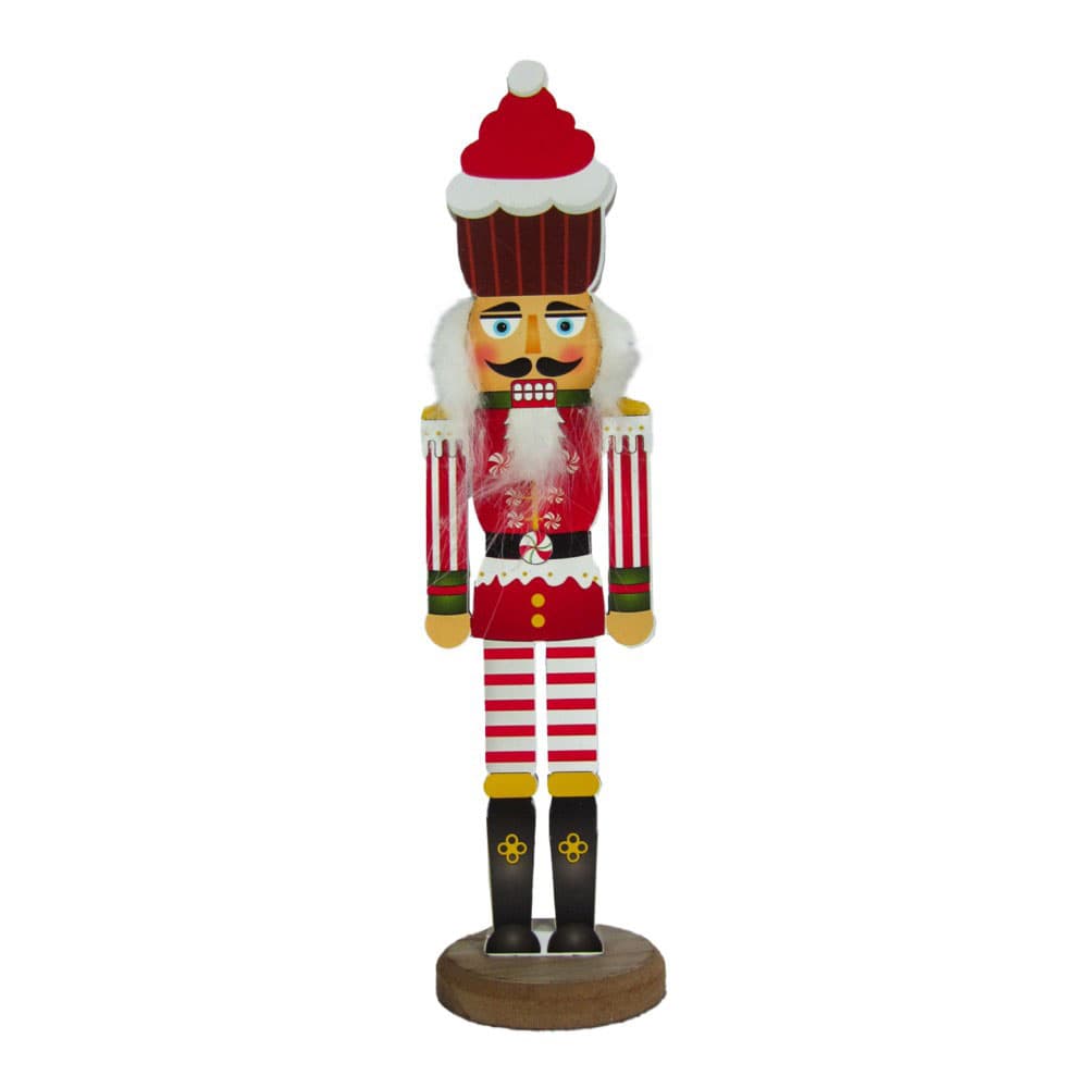 Novogodišnja drvena figura Krcko Oraščić 30cm 2 komada