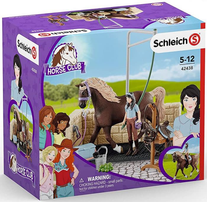 Schleich figurice Domaće životinje - Konji - Kupanje konja sa Emili i Lunom 42438