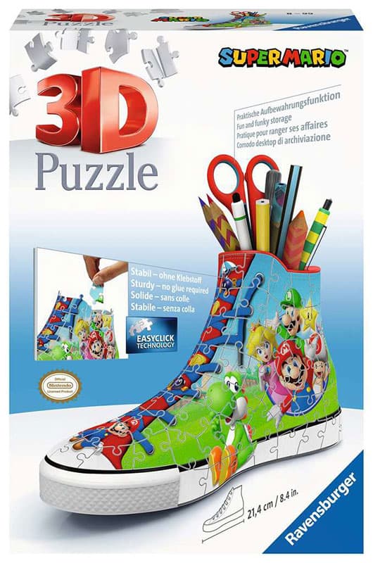 Ravensburger Napravi sam Kutija za olovke od puzli Patika Super Mario 11267
