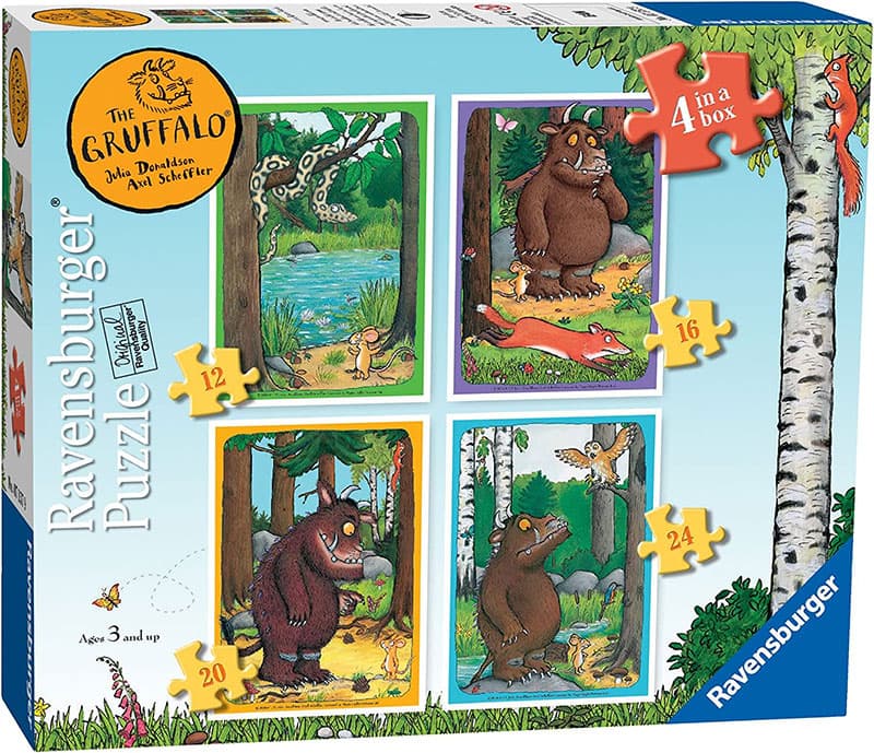 Šumsko čudovište Gruffalo Puzzle 4 slagalice Ravensburger 07157