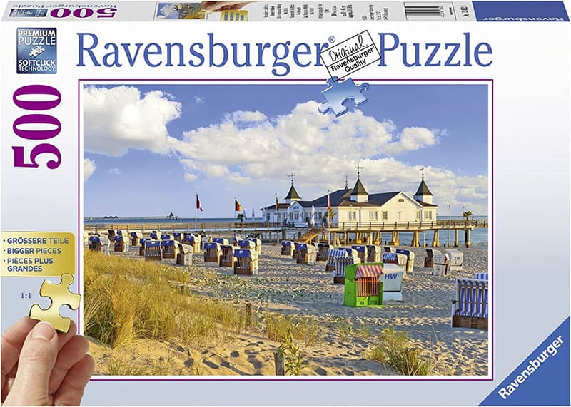 Ravensburger Puzzle slagalica 500 delova Plaža u Albeku 13652