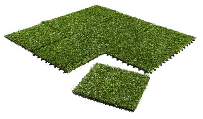 Veštačka trava podna obloga od 9 elemenata 90x90cm