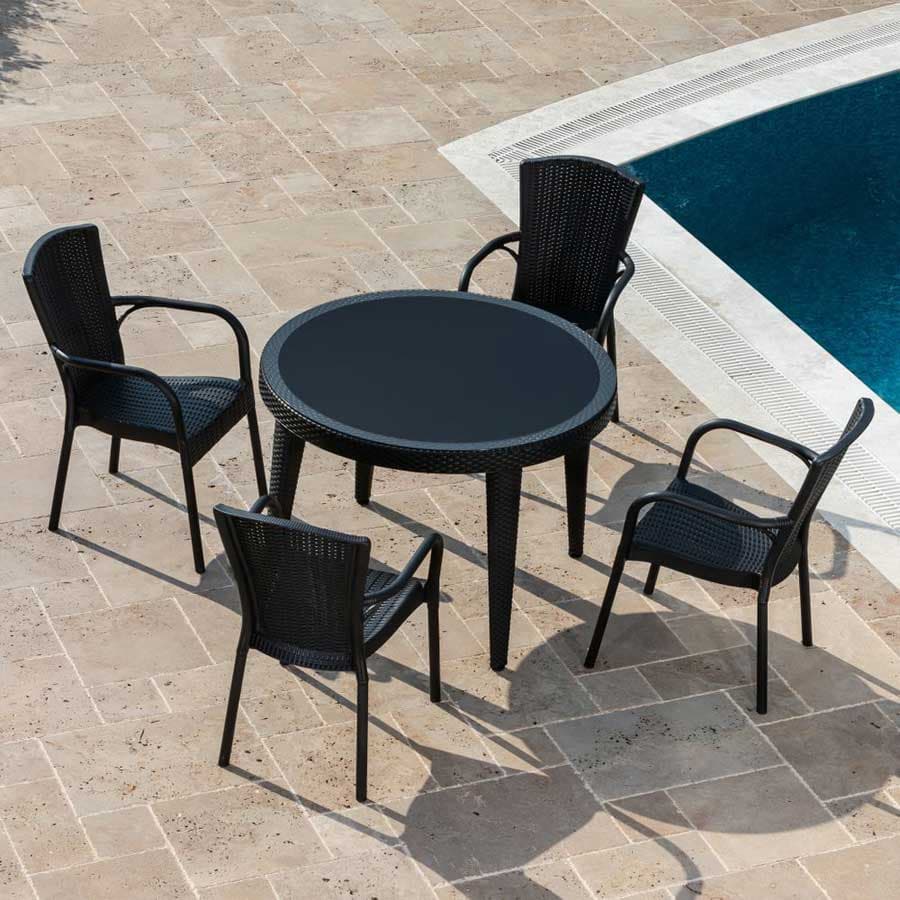 Tilia Garnitura za baštu ili terasu Royal + Osaka Black
