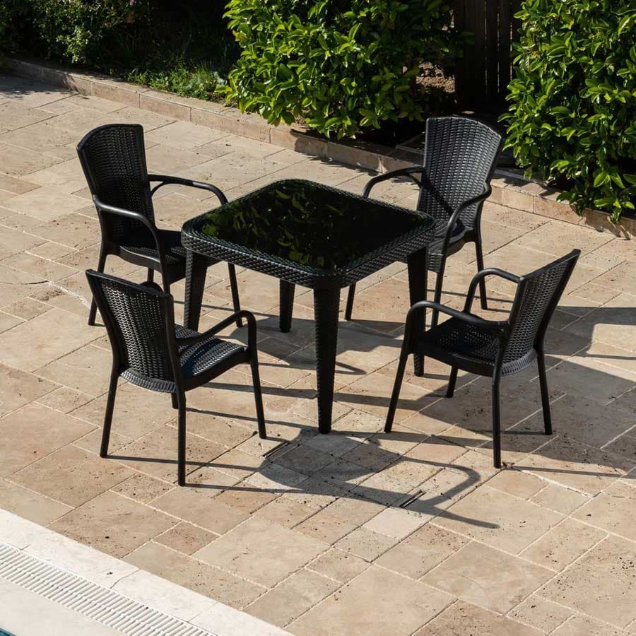 Tilia Garnitura za baštu ili terasu Royal + Osaka 90 Black