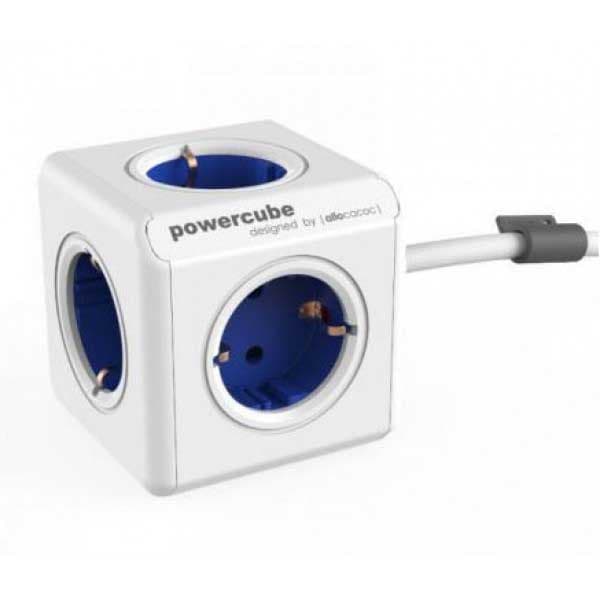 PowerCube produžni kabl sa 5 utičnica 1.5m Blue
