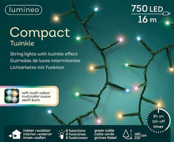 Lumineo Šarene LED lampice 750 LED 49.5471