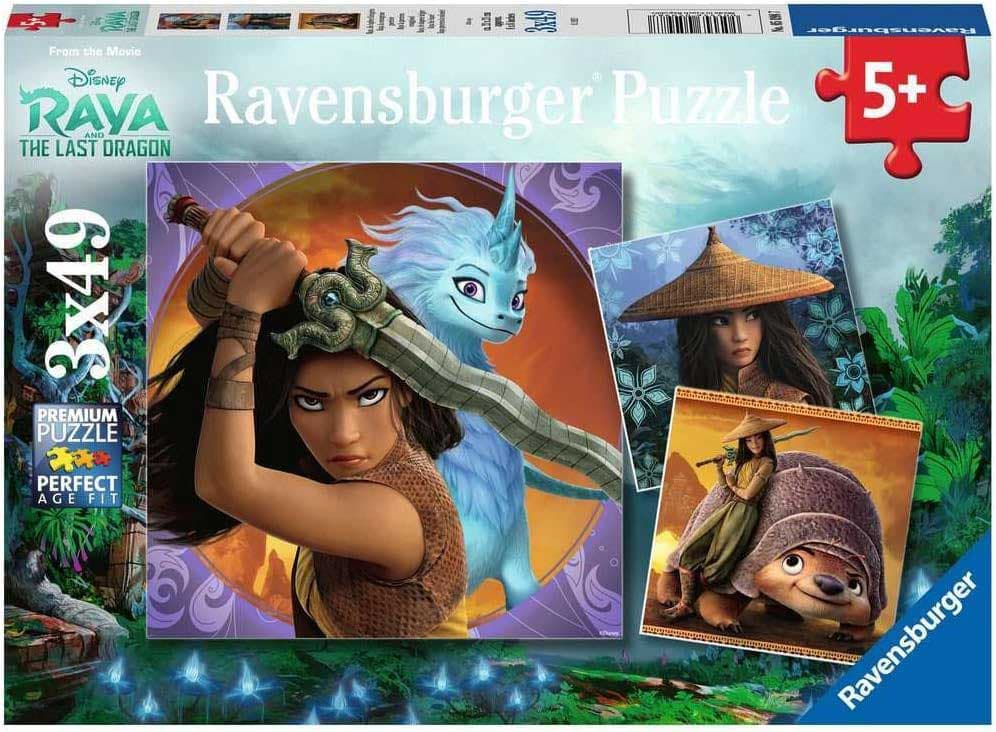 Slagalice 3x49 delova Raja i poslednji zmaj Disney Ravensburger 05098