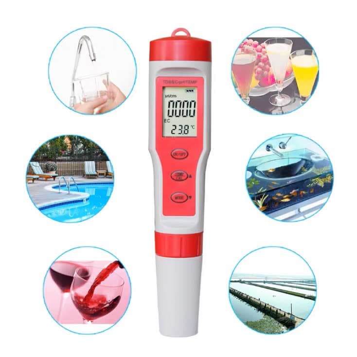 Multifunkcionalni digitalni merač pH EC TDS i temperature PH4IN1