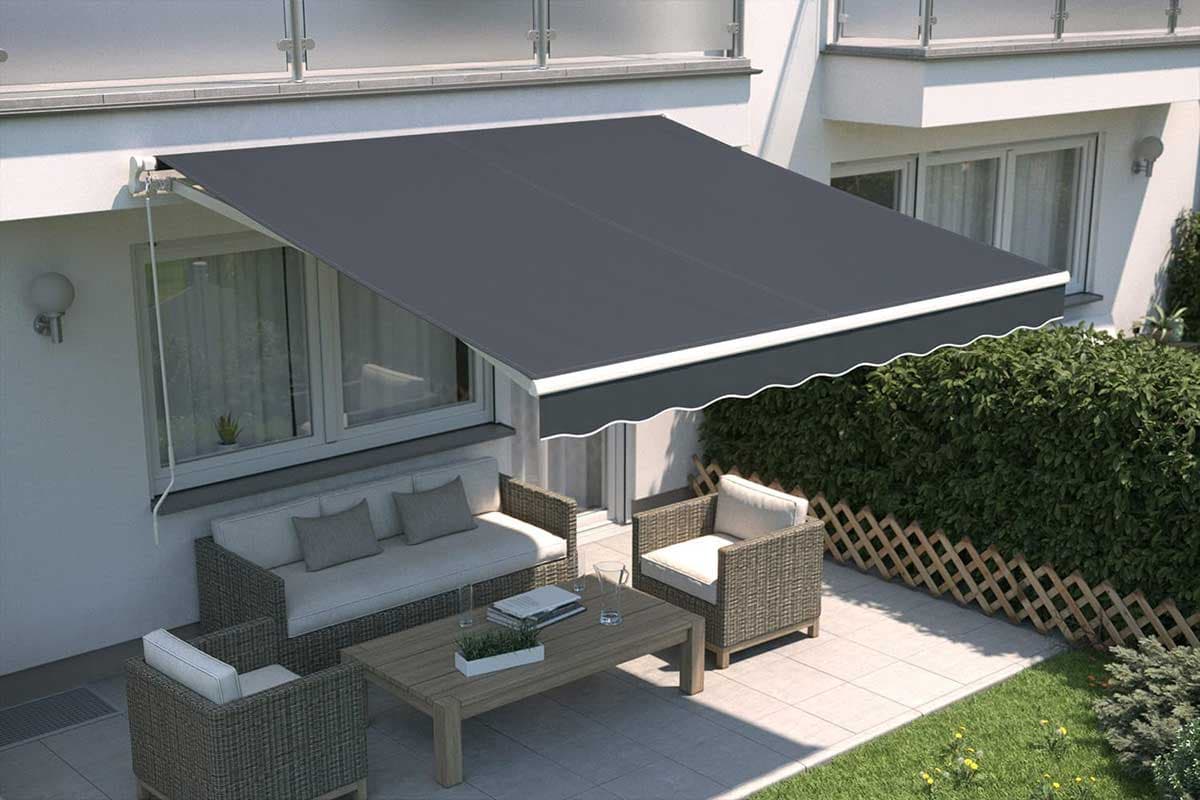 Tenda za Terasu 3 x 2.5 m sa podesivim nagibom Antracit