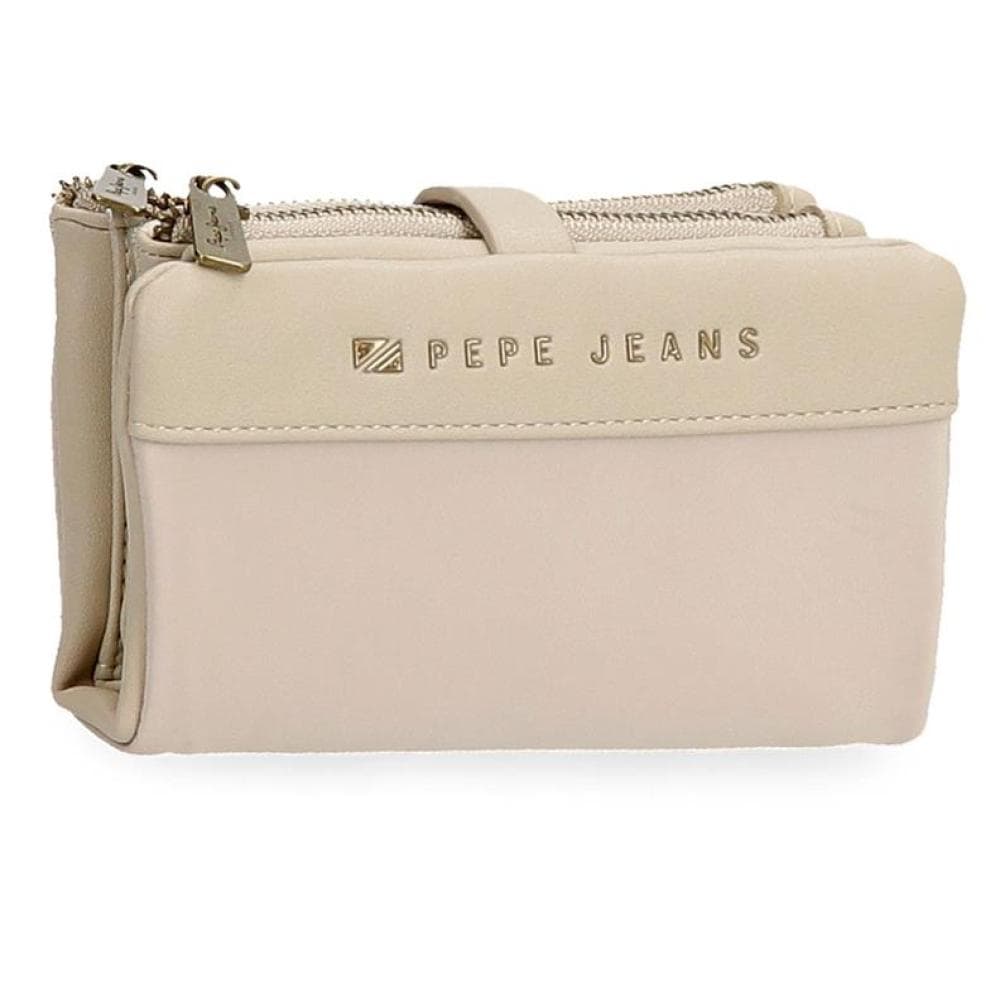 Ženski novčanik na preklop 14cm Pepe Jeans Morgan beige 79283