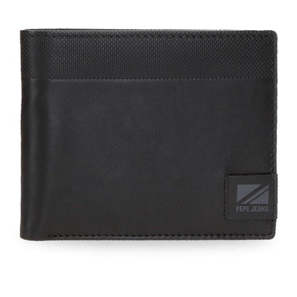 Kožni novčanik 12cm na preklop Pepe Jeans Topper black 78542