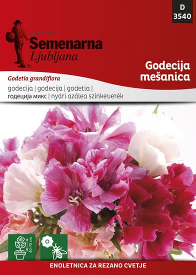 Seme za cveće 10 kesica Godecija mešavina - Godetia grandiflora 3540