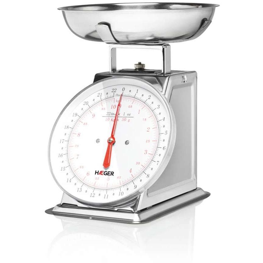 Haeger Grandmother Mehanička kuhinjska vaga sa posudom 10kg Inox