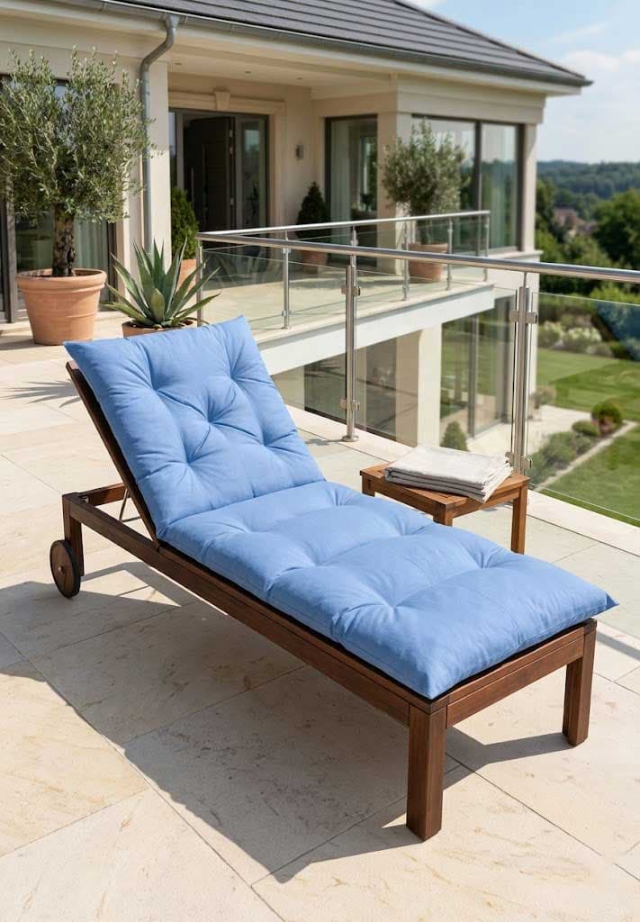 Jastuk Za Baštensku Ležaljku 200x70cm SKY BLUE
