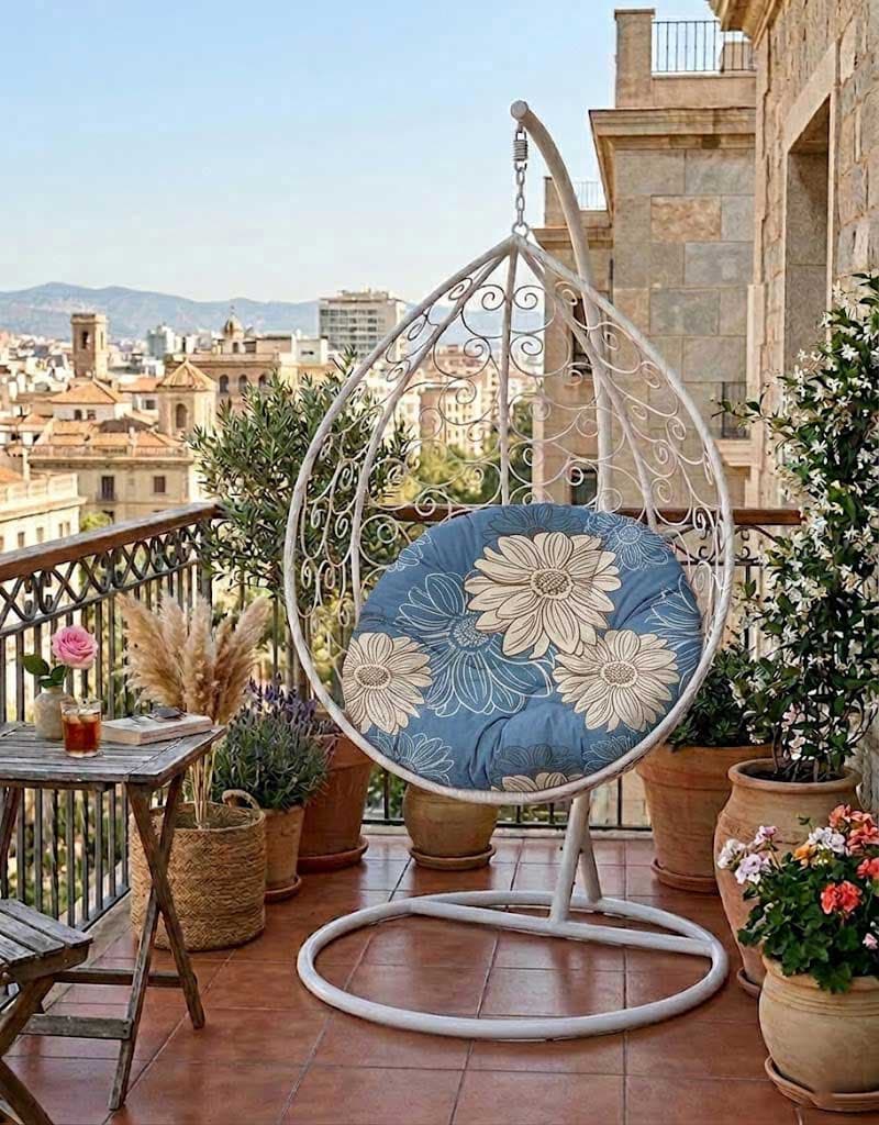 Jastuk 120cm Za Gnezdo Baštensku Ljuljašku BIG FLOWERS