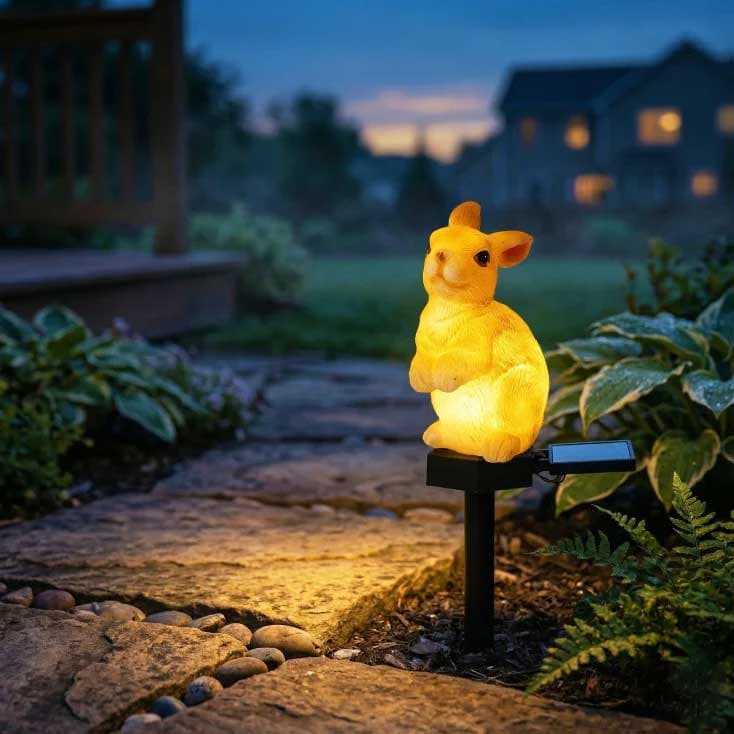 Solarna baštenska figura Zec