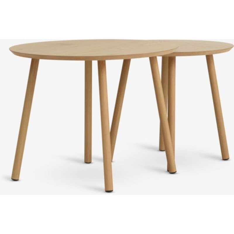 Set stočića Ø55/Ø45 cm, natur hrast
