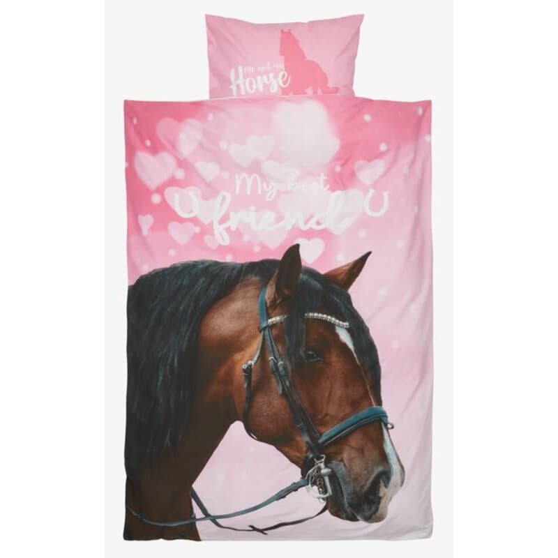Dečija posteljina 140x200 pink roze Jastučnica i jorganska navlaka