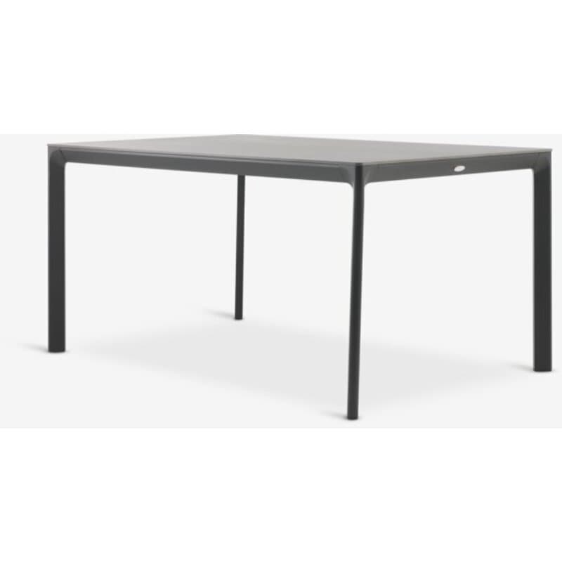 Baštenski sto 95x150 cm, sivi, aluminijum i sinterovani kamen