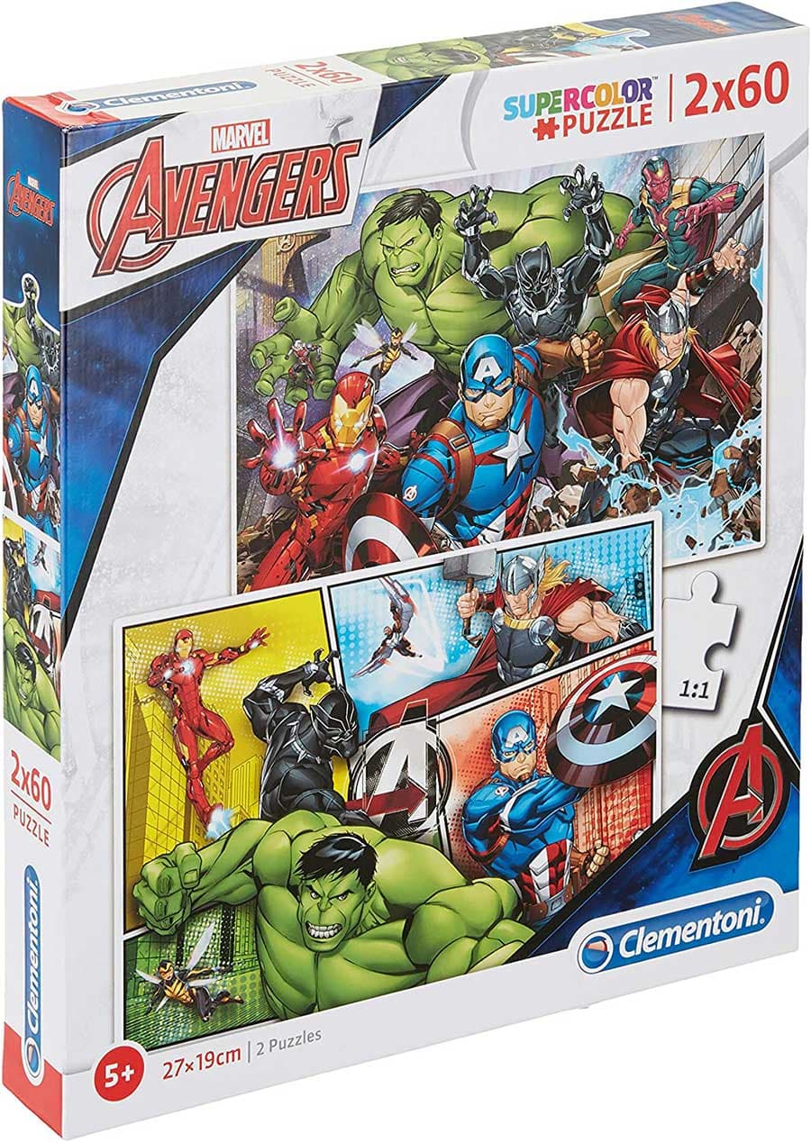 Puzle slagalice 2x60 delova Marvel Avengers Clementoni 21605