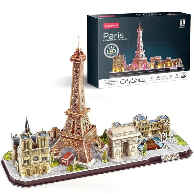 CubicFun 3D LED puzzla Pariz City Line, 115 delova (L525H)