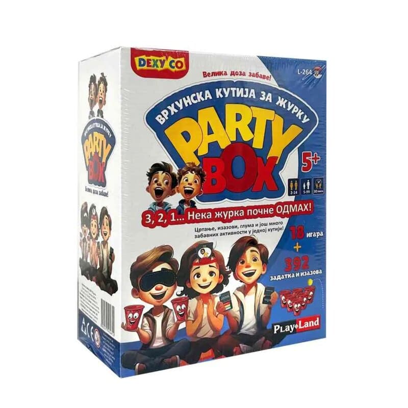 Play Land Party Box – Društvena Igra sa 18 Igara i 392 Zadatka