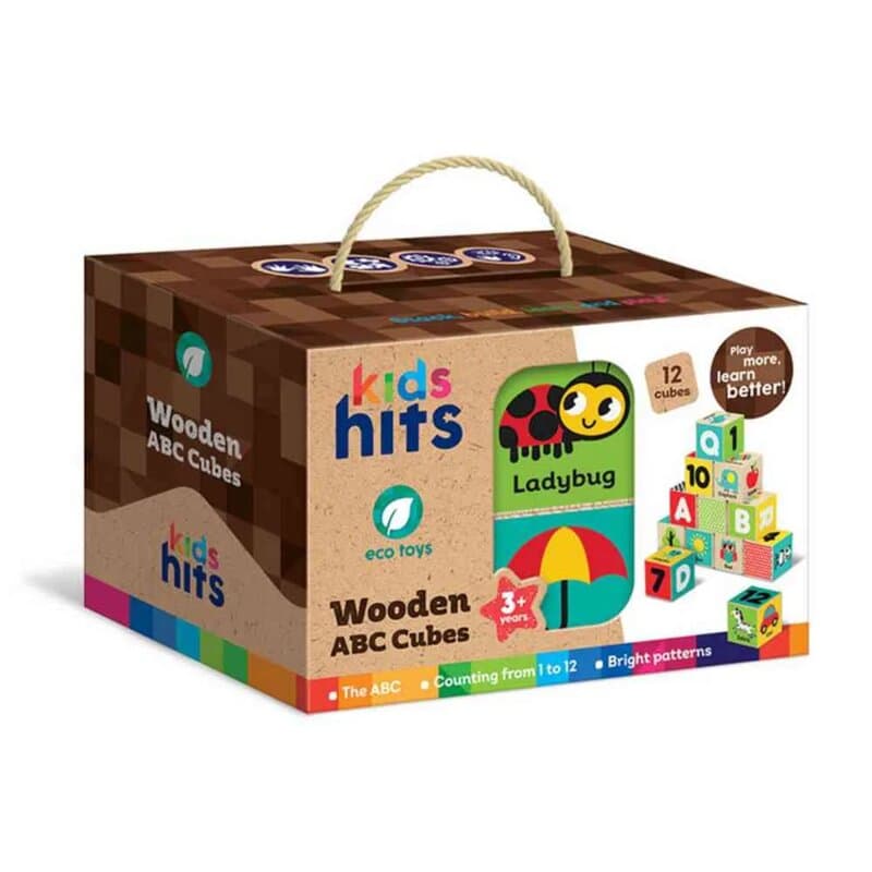 Drvene kockice ABC Kids Hits, edukativna igračka za decu