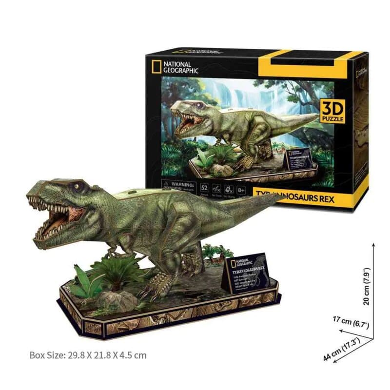 CubicFun 3D Puzzla Dinosaurus T-Rex, 52 dela