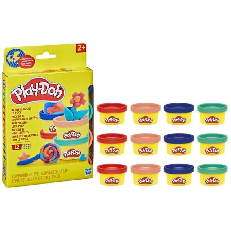Play-Doh Treats and Favors – set plastelina, 12 mini limenki