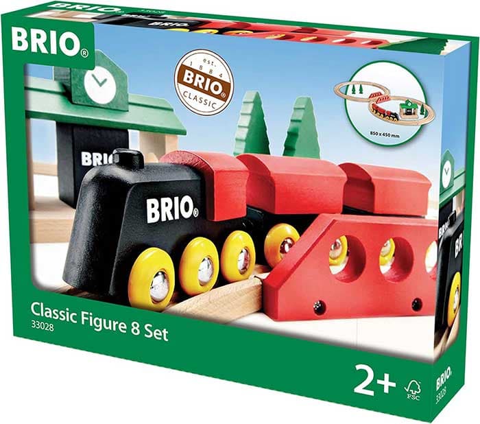 BRIO Drveni vozić sa prugom 22 dela Classic 33028