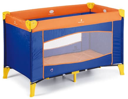 Plebani Prenosivi Krevetac Travel Blu/Arancione 051-A