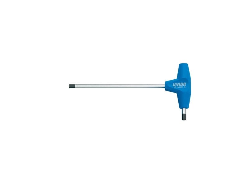 UNIOR Izvijač imbus s T ručicom - 4.5mm, hromiran + Polipropilen M687109 607165