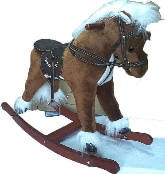 Klackalica Konjić Sa zvučnim Funkcijama Jolly Ride Brown