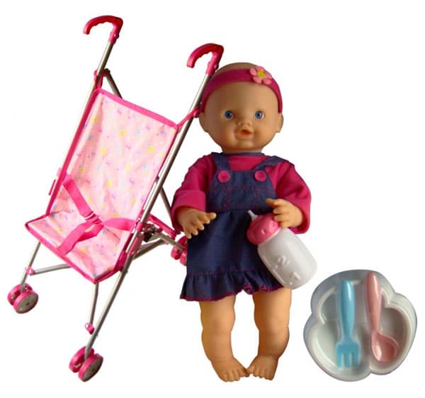 Content Toys Lutka 38cm sa kolicima 6240233