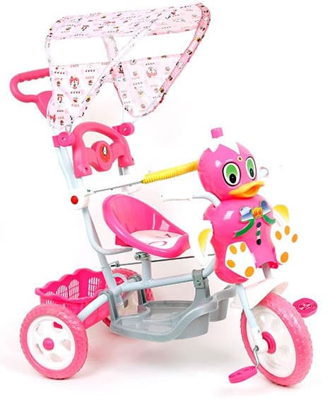Tricikl Glory - Roze sa tendom i guralicom TR4046A-P