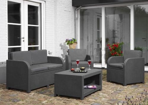 Garnitura William 2 PE Ratan 2 Fotelje, Sto, Sofa
