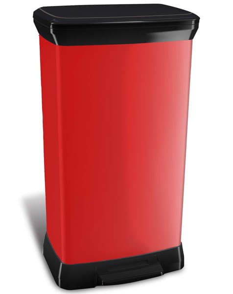 Curver kanta za otpatke 50L Deco crvena CU 02162-931