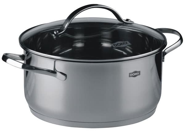 Domy šerpa sa staklenim poklopcem 2.7L 20x9.5cm Inox 91921