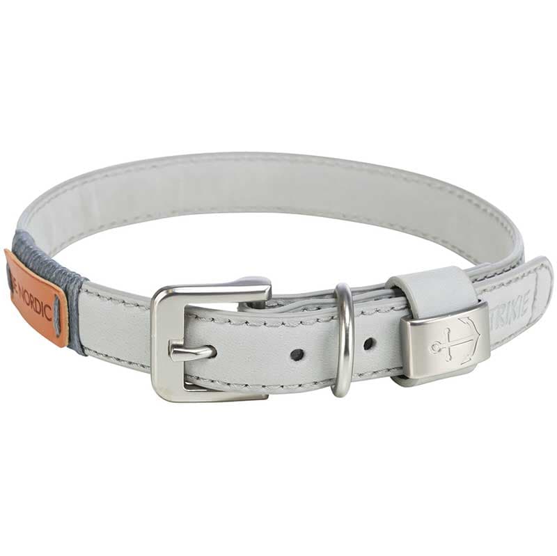 Trixie Ogrlica od kože za pse Be Nordic grey veličina L 17540