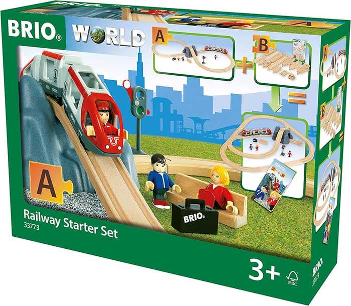 BRIO Igračka Železnica 26 delova - početnički set sa vozom i prugom osmicom 33773