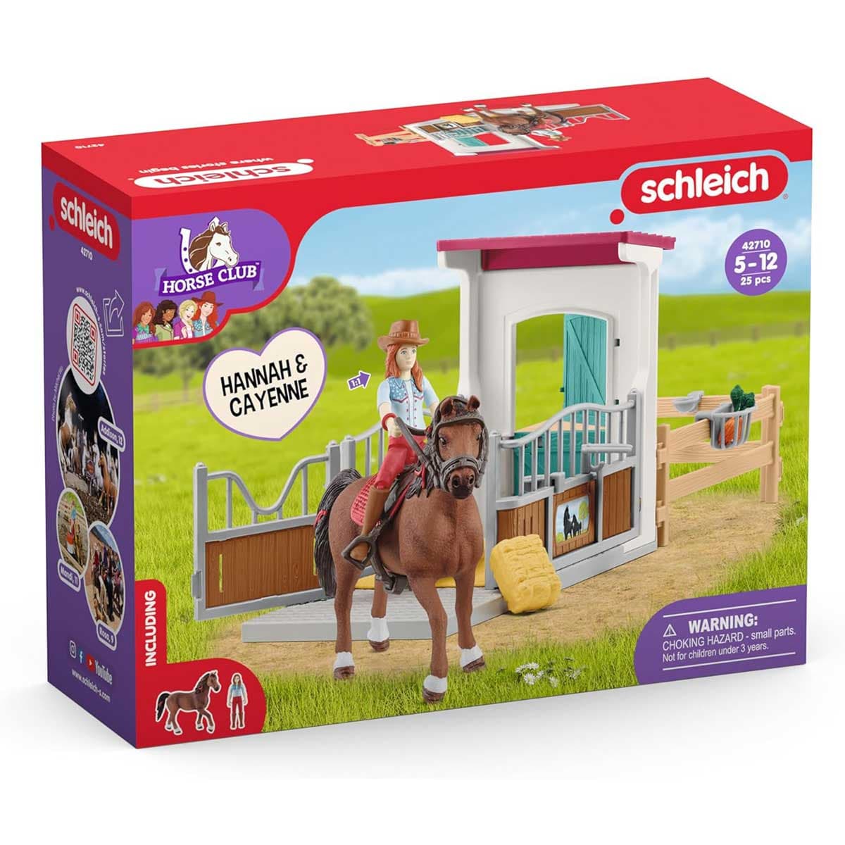 Schleich® Horse Club figure - Boks za konja i figurice Hannah and Cayenne 42710
