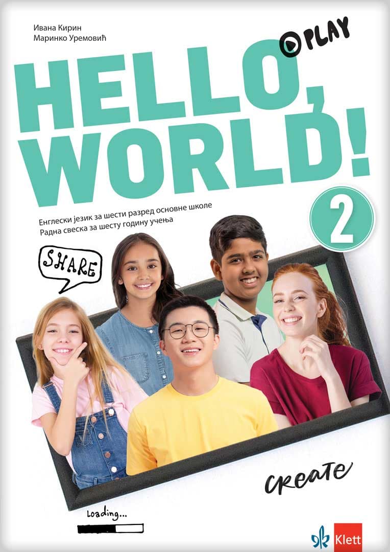 Engleski jezik - Hello world 2 Radna sveska sa QR kodom za šesti razred osnovne škole Klett