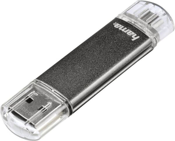 USB MicroUSB Flash memorija Hama Laeta Twin FlashPen 16GB 123957
